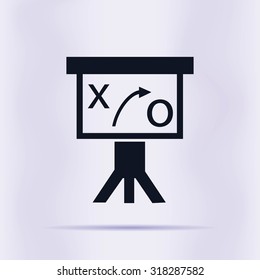 Presentation sign icon