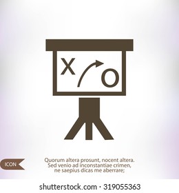 Presentation sign icon