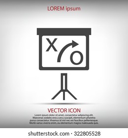 presentation sign icon