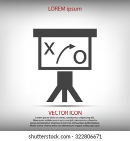 Presentation sign icon