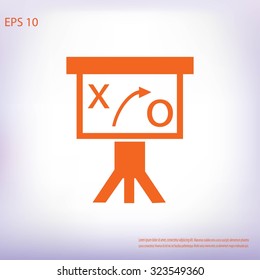 Presentation sign icon