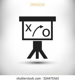 Presentation sign icon