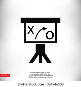 Presentation sign icon