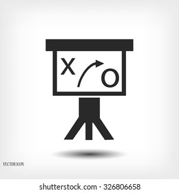 Presentation sign icon