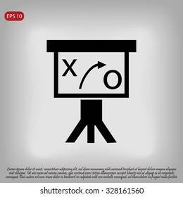 Presentation sign icon