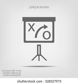 presentation sign icon
