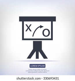 Presentation sign icon