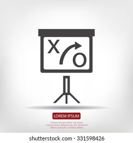 presentation sign icon
