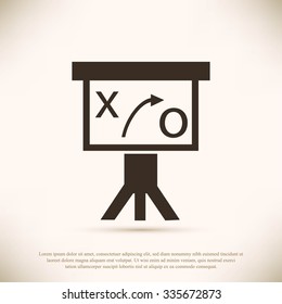 Presentation sign icon