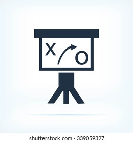 Presentation sign icon