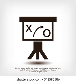 Presentation sign icon