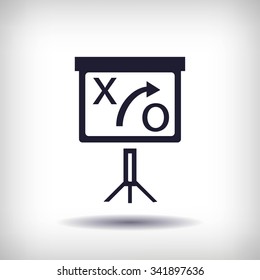 presentation sign icon