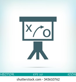 Presentation sign icon