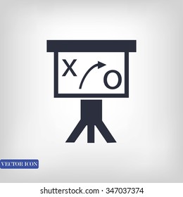 Presentation sign icon