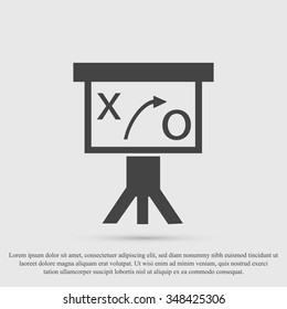 Presentation sign icon