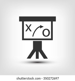 Presentation sign icon