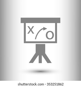 Presentation sign icon