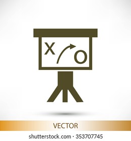 Presentation sign icon