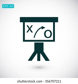 Presentation sign icon