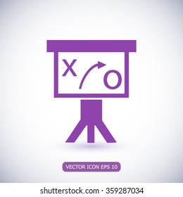 Presentation sign icon