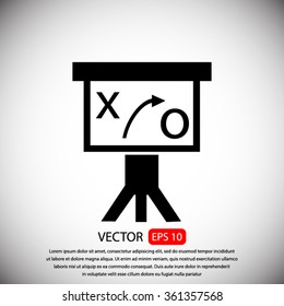 Presentation sign icon