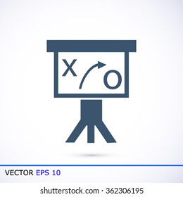 Presentation sign icon