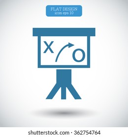 Presentation sign icon