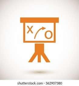 Presentation sign icon