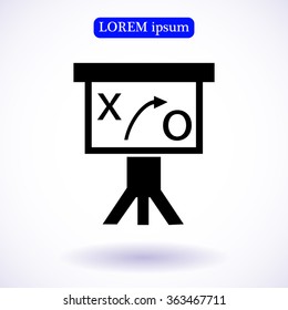 Presentation sign icon