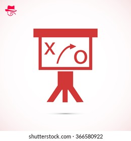 Presentation sign icon