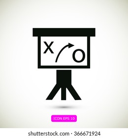 Presentation sign icon