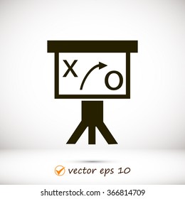 Presentation sign icon