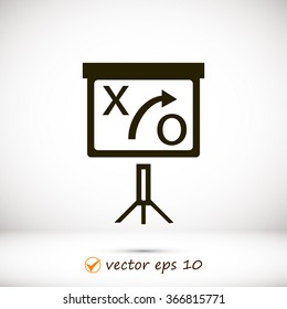 presentation sign icon