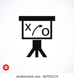 Presentation sign icon