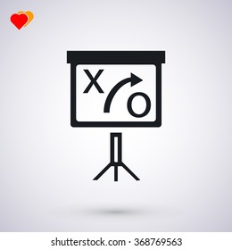presentation sign icon