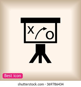 Presentation sign icon