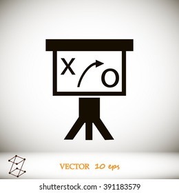 Presentation sign icon