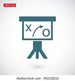 Presentation sign icon