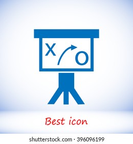 Presentation sign icon