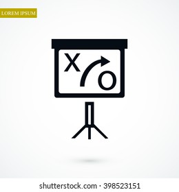presentation sign icon