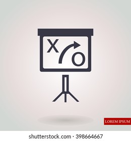 presentation sign icon