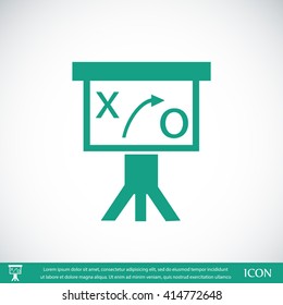 Presentation sign icon