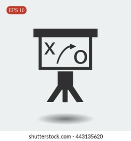 Presentation sign icon