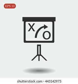presentation sign icon