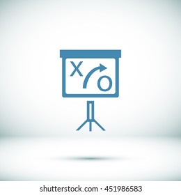 presentation sign icon