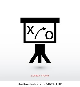 Presentation sign icon