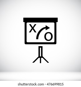 presentation sign icon, vector best flat icon, EPS