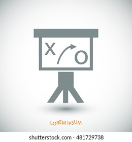 Presentation sign icon, vector best flat icon, EPS