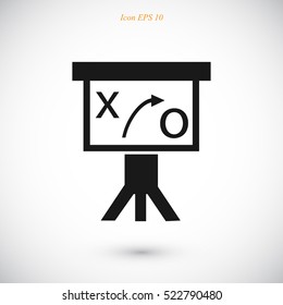Presentation sign icon, vector best flat icon, EPS