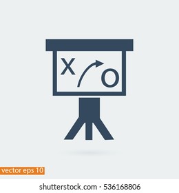 Presentation sign icon, vector best flat icon, EPS